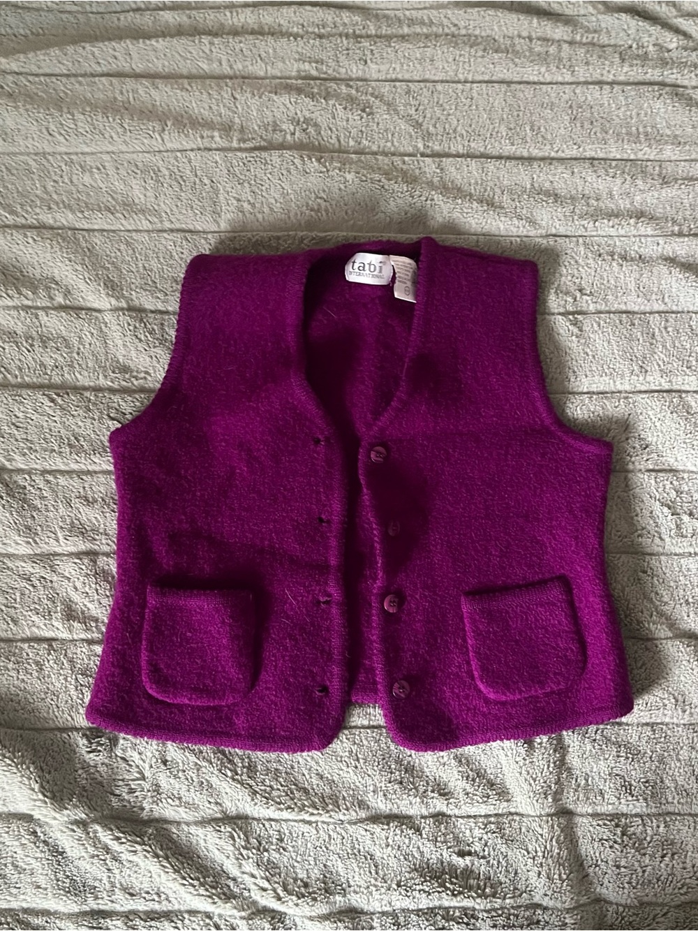 ' Purple Wool Blend Vest